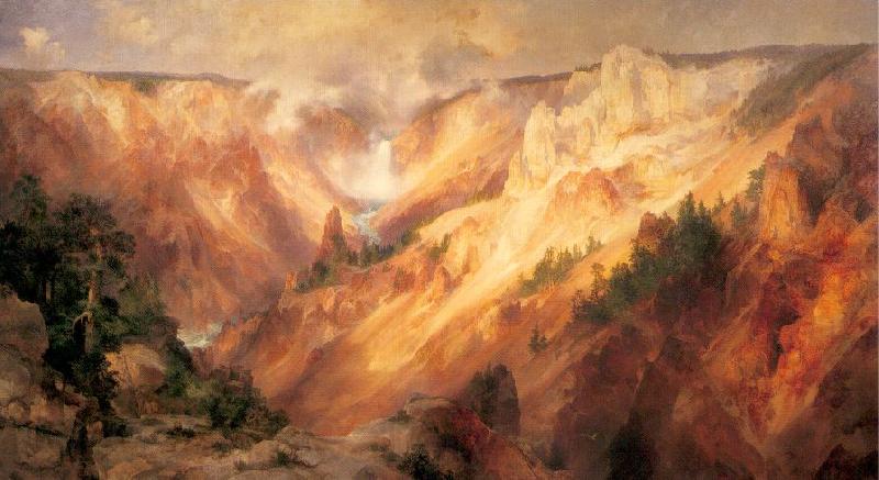 Moran, Thomas The Grand Canyon of the Yellowstone Norge oil painting art